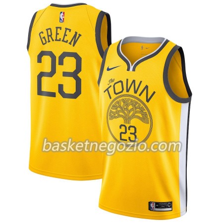 Canotte Uomo Golden State Warriors Draymond Green 23 2018-19 Nike Giallo Swingman